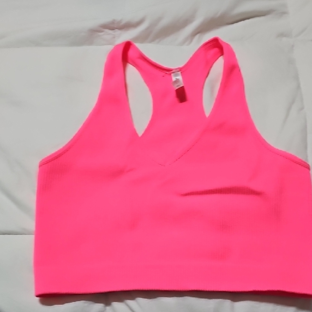 Zenana Womens Neon Ribbed Bralette. Sz Lg/xlg